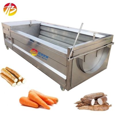 High Productivity Industrial Potato Washing and Peeling Machine for Easy Operation