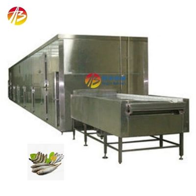 Seafood Freezing Tunnel Machine Hengbin IQF Tunnel Quick Freezer Width of Belt 2000mm