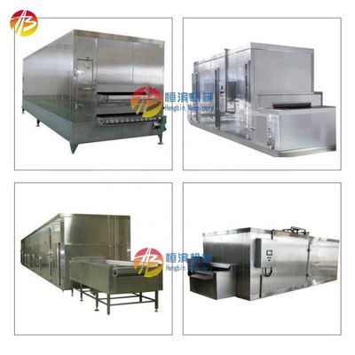 Seafood Freezing Tunnel Machine Hengbin IQF Tunnel Quick Freezer Width of Belt 2000mm