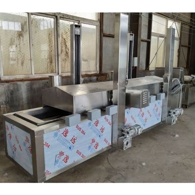 Automatic Continuous Potato Chips Frying Machine for Food Shop 2500*1000*2400 Size
