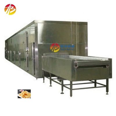 800mm Inlet Tunnel Quick Freezer for Continuous IQF Production of Mixed Vegetables