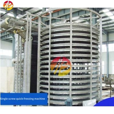 800mm Inlet Tunnel Quick Freezer for Continuous IQF Production of Mixed Vegetables