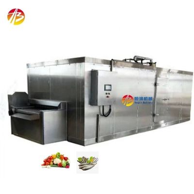 Food Plant Freezer Systems IQF Tunnel Freezer with 2000mm Belt Width and Performance