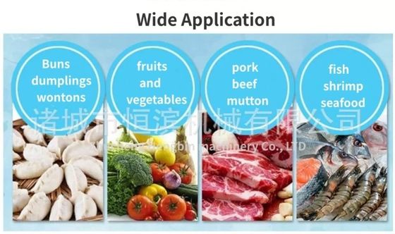 2000 KG Industrial Tunnel Freezer For Frozen Vegetables Fruits Shrimp Fish