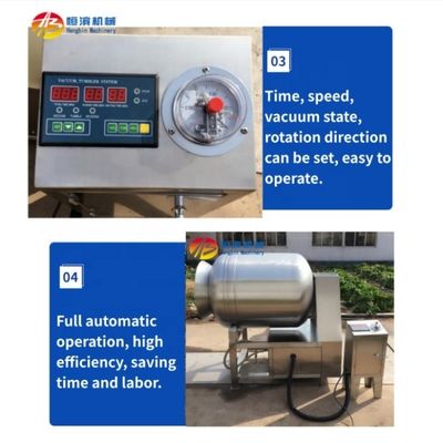Vacuum Roller Kneading Machine for Meat Fish Processing Capacity 100-150kg/batch