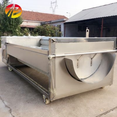 Potato Carrot Cassava Vegetable Cleaning Machine with Bubble Washing and Peeling
