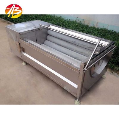 Durable Industrial Ginger Horseradish Washing and Peeling Machine with 380V Voltage